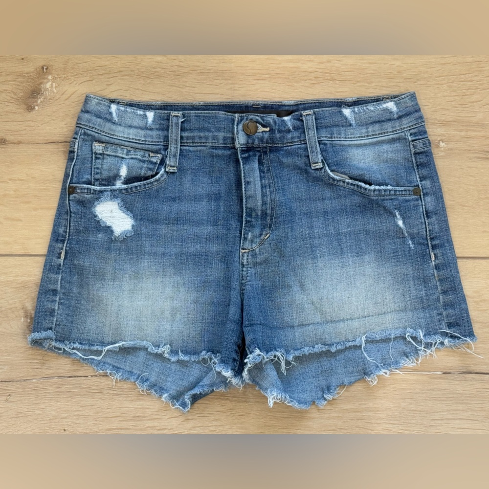 Joe's Jeans Blue Distressed Jean Shorts